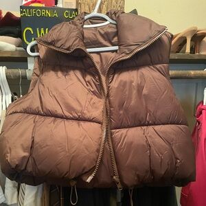 Brown Puffer Vest